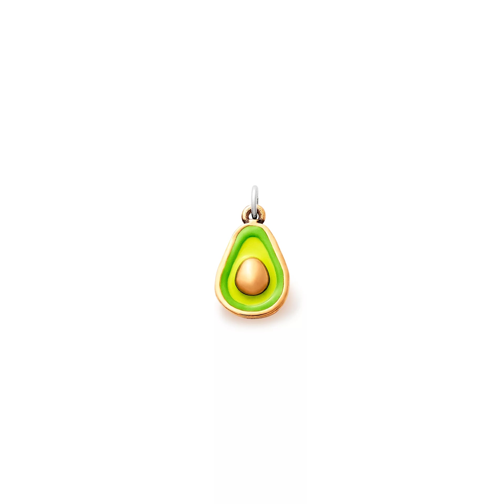Enamel Avocado Charm