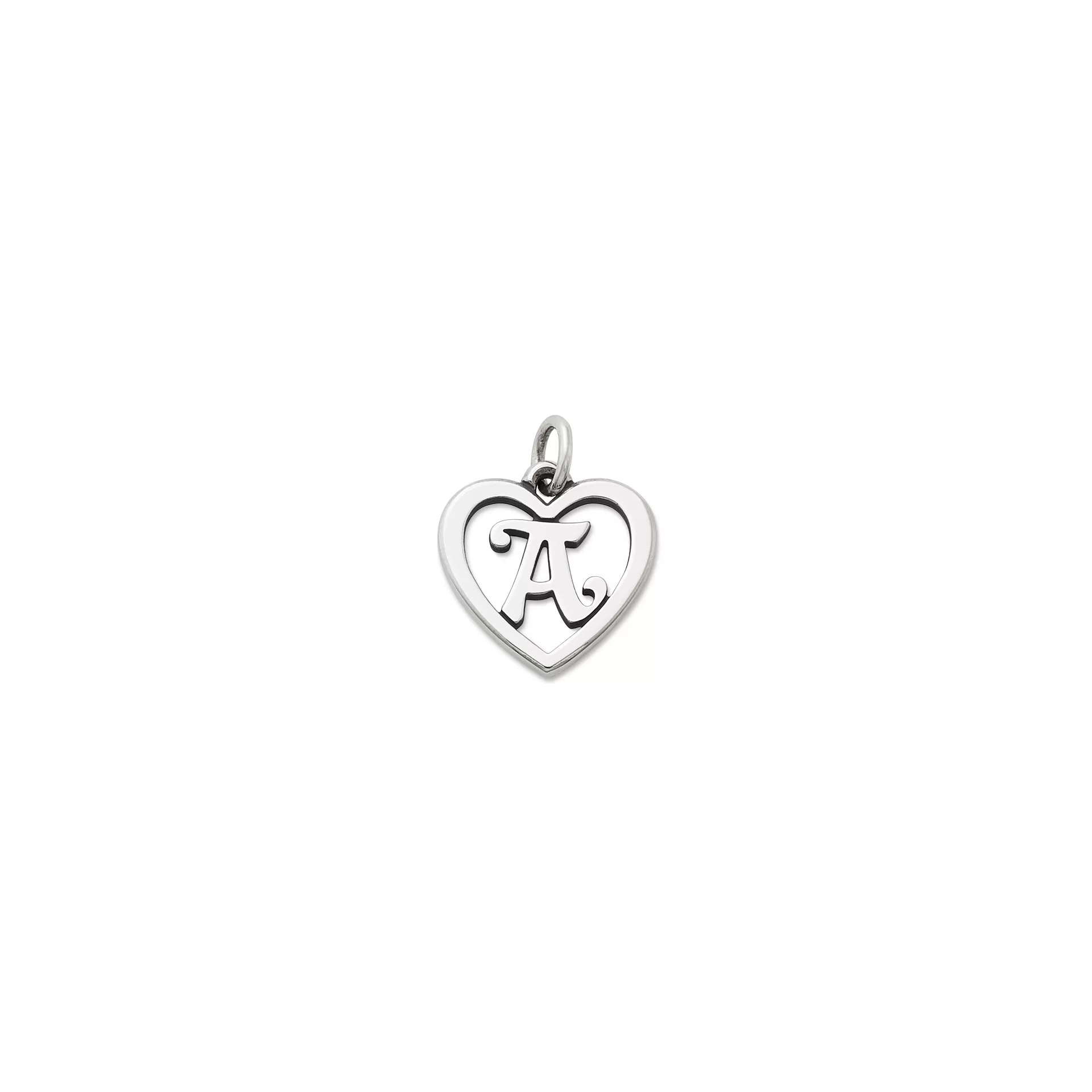 Heart Script Initial Charm
