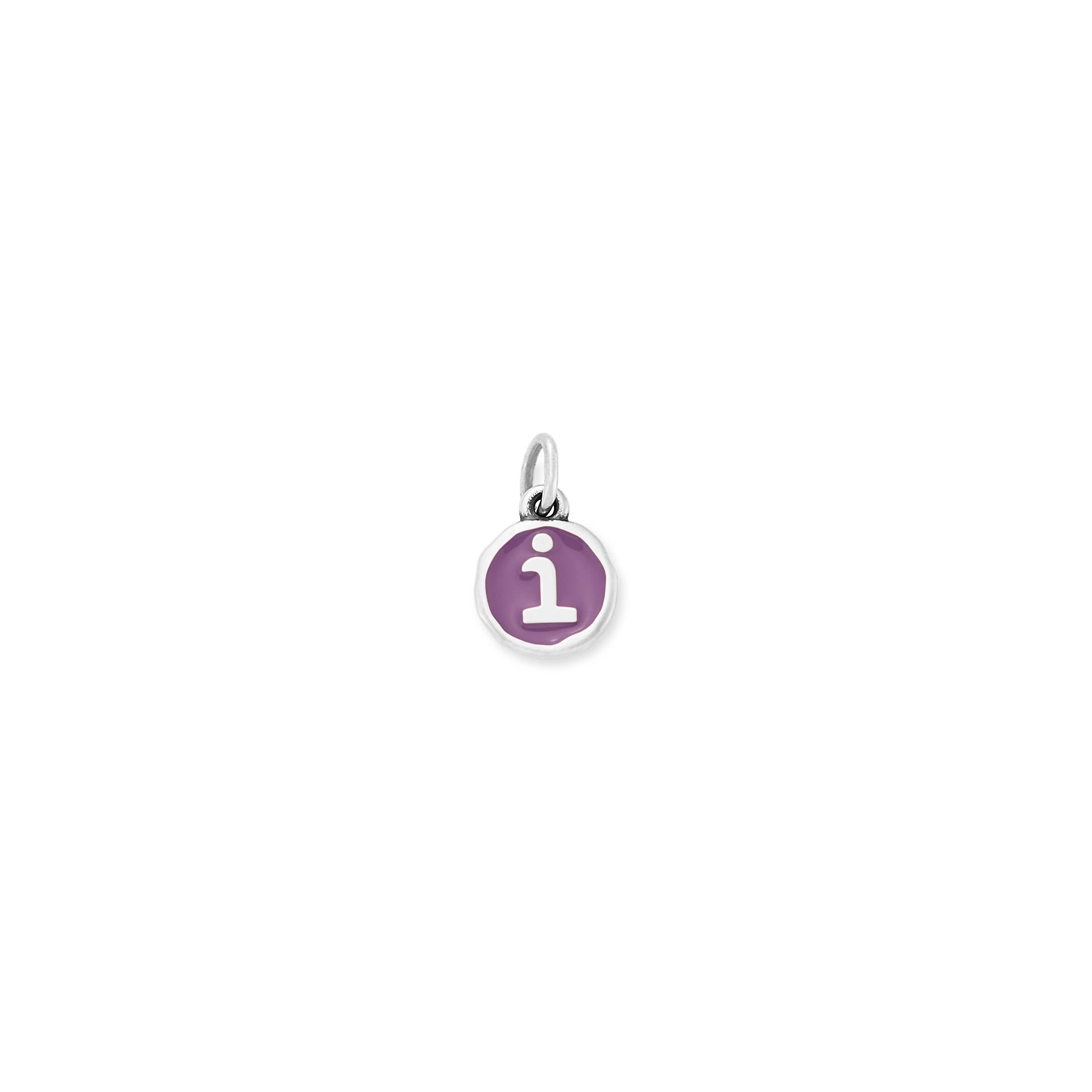 Enamel Initial Disc Charm