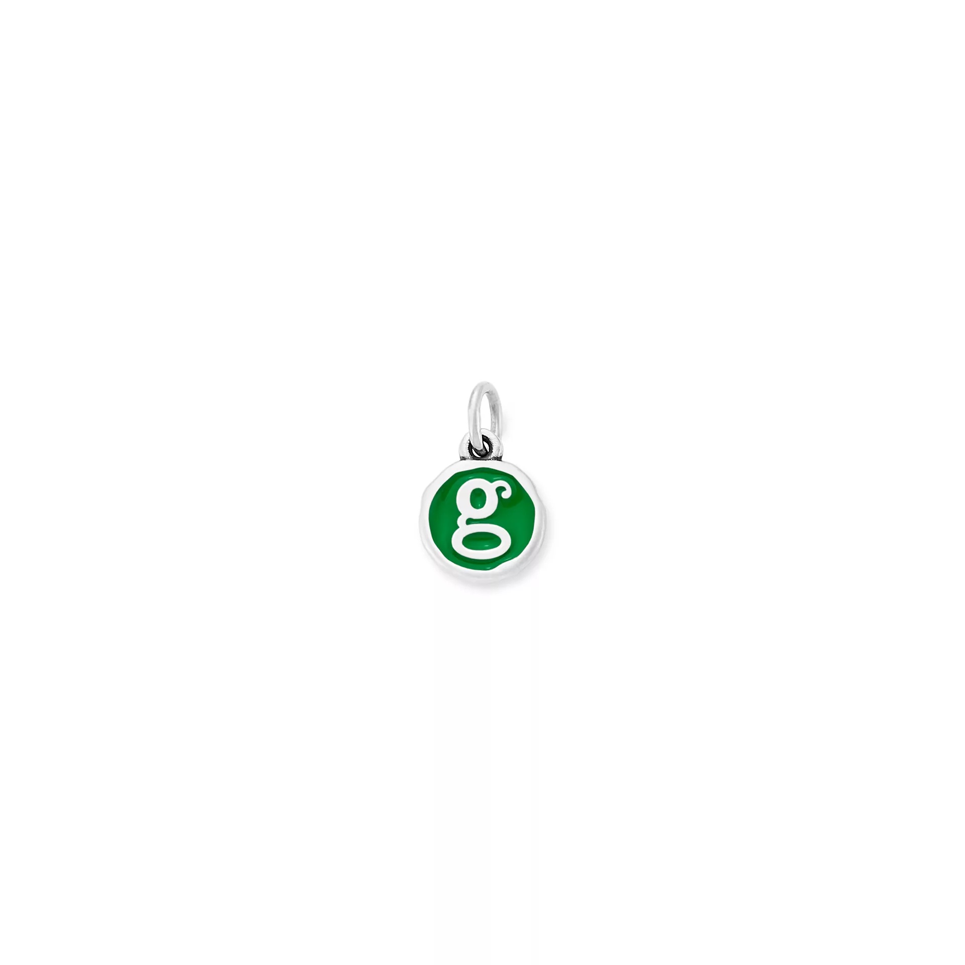 Enamel Initial Disc Charm