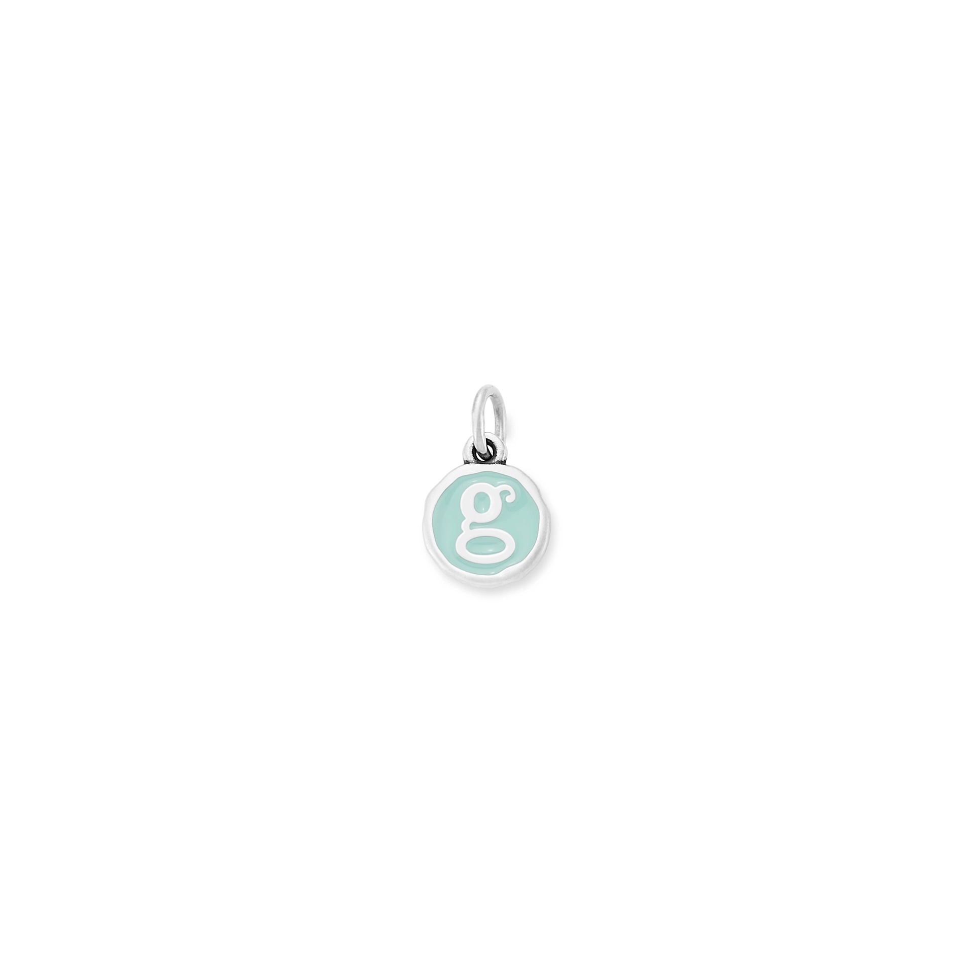 Enamel Initial Disc Charm