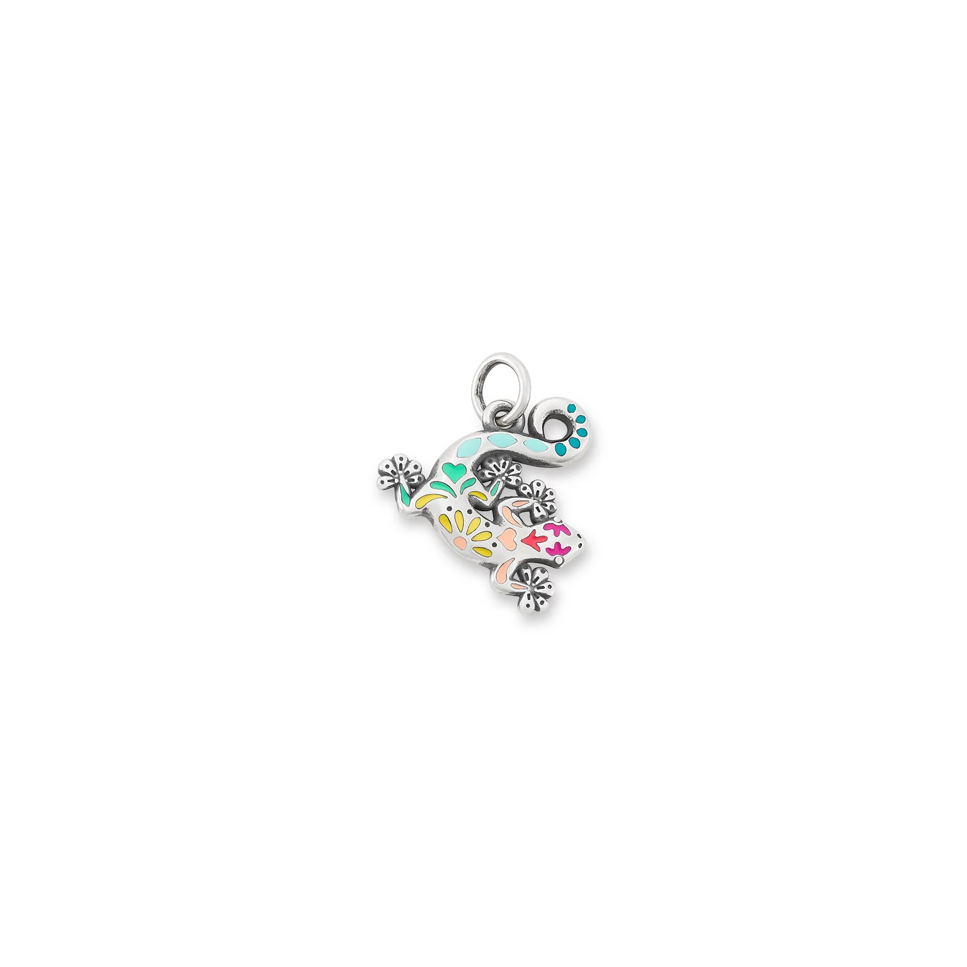 Enamel Festive Gecko Charm