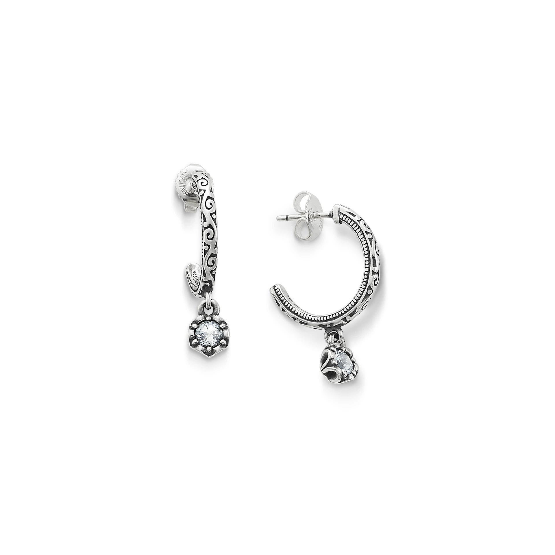 Cherished Birthstone Hoop Dangle EarShop All Rings