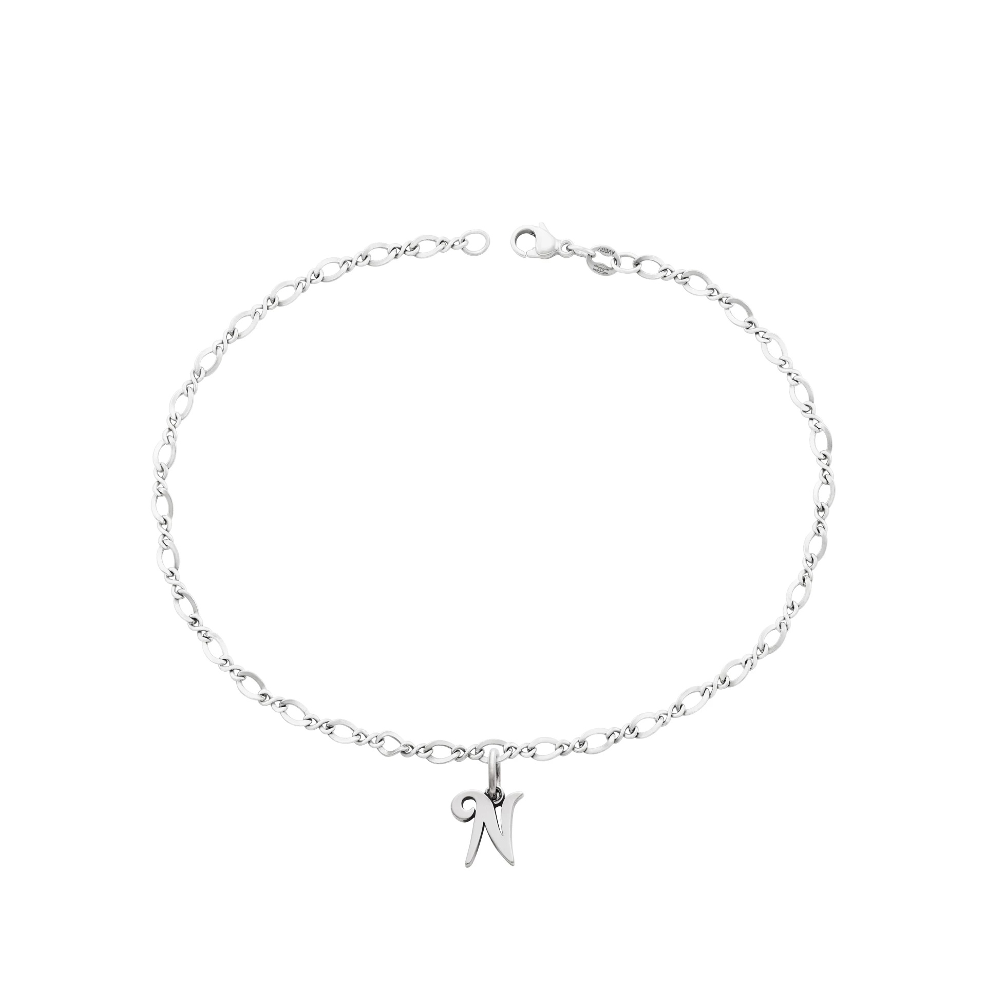 Small Script Initial Anklet